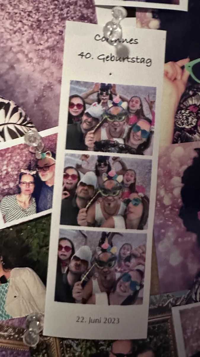 Fotobox Konfetti-Party – Fotostreifen